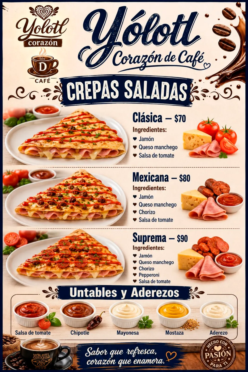 Crepas saladas