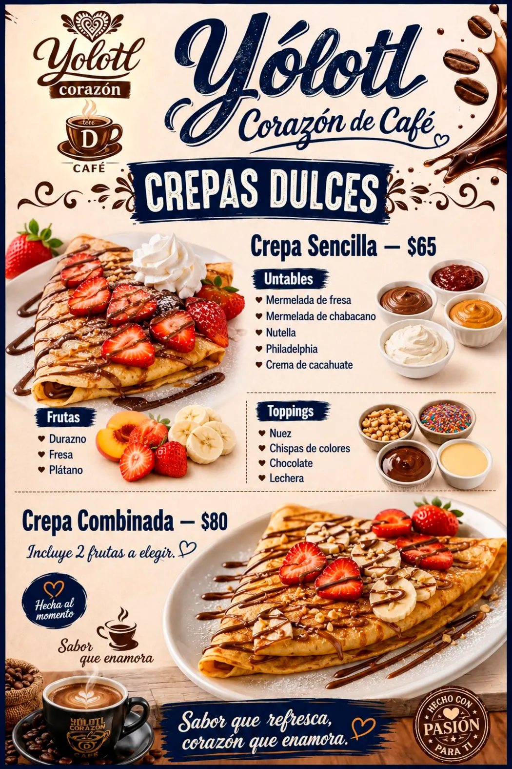 Crepas dulces